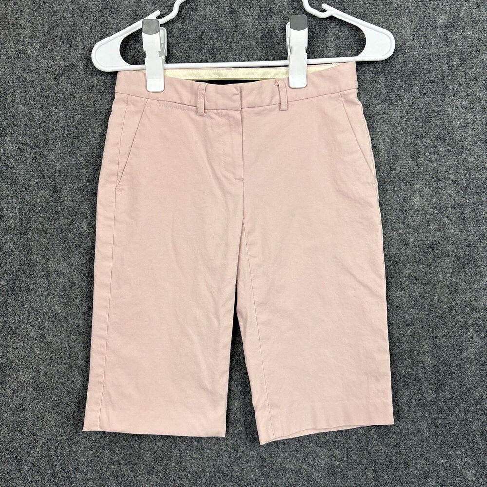 Theory Shorts Womens Size 00 Pink Preppy Designer Light Academia Classic